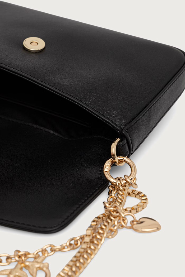 Crossbody torba za žene od kože Pinko crna 107028.A0QO