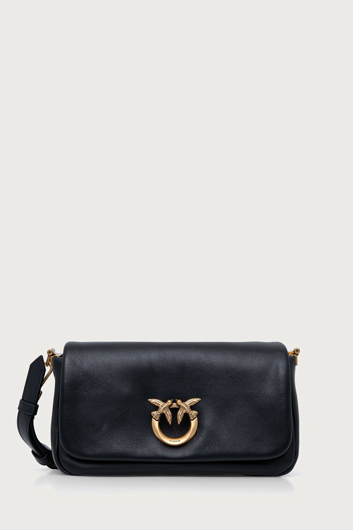 Pinko crossbody torba za žene od imitacije kože crna 106970.A0QO