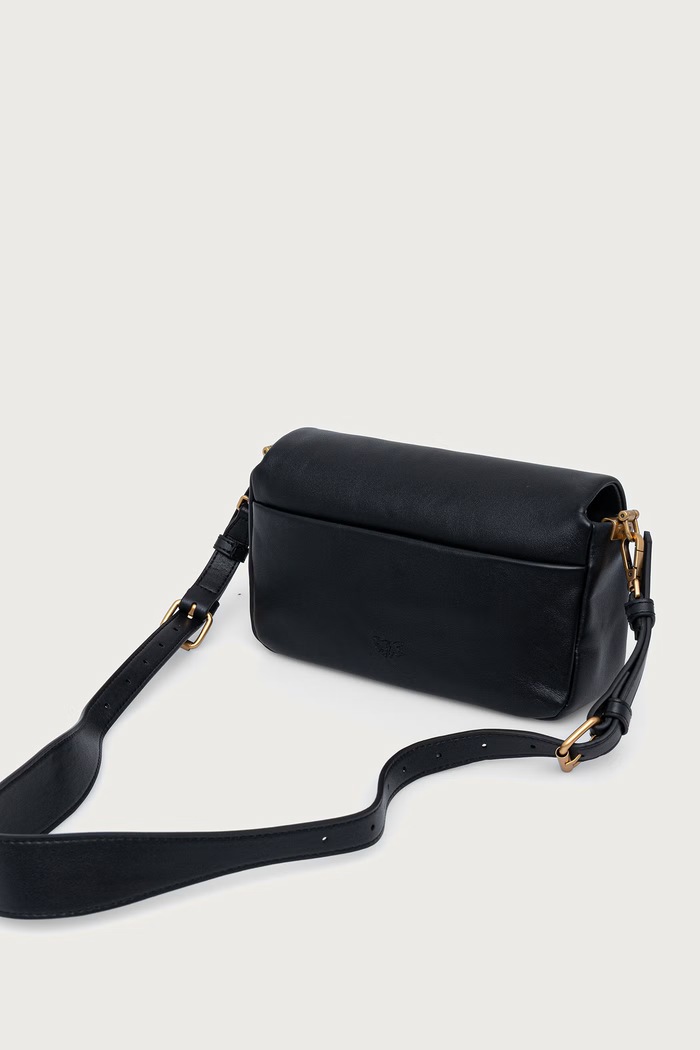 Dodaci Pinko crossbody torba za žene od imitacije kože 106970.A0QO crna