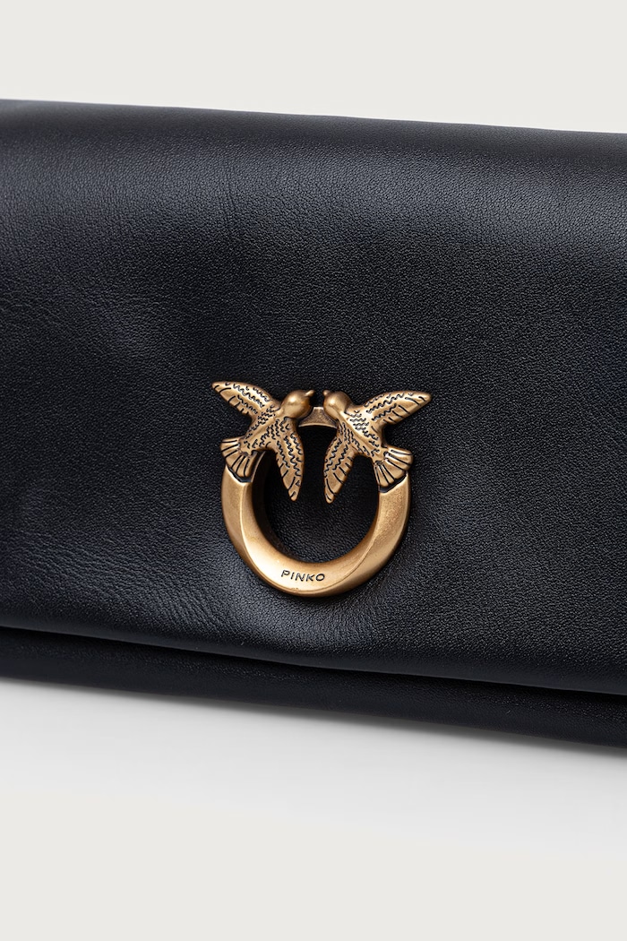 Pinko crossbody torba za žene od imitacije kože crna 106970.A0QO