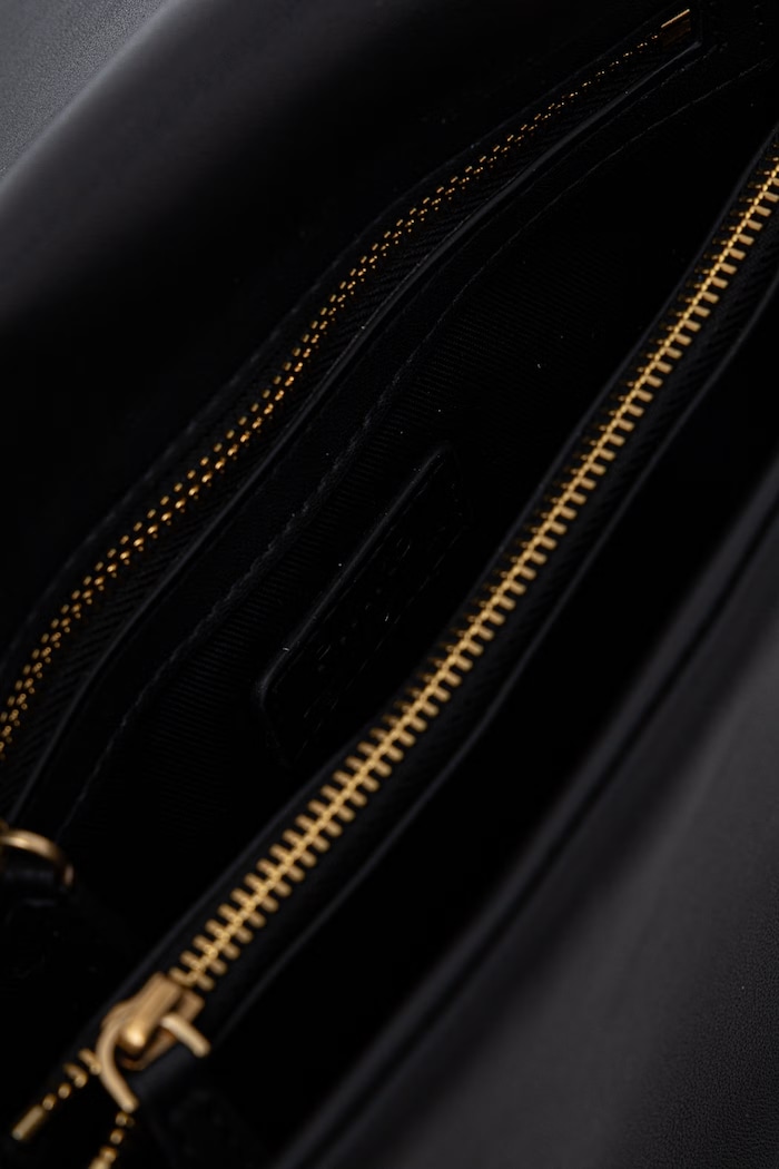 Pinko crossbody torba za žene od imitacije kože 106970.A0QO crna