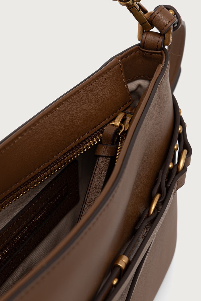 Torebka crossbody damska skórzana Pinko brązowy 106177.A0QO