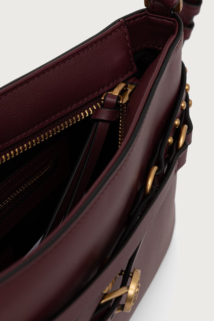 Crossbody torba za žene od kože Pinko bordo 106177.A0QO