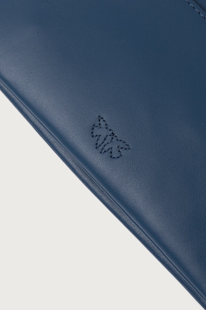 Crossbody kabelka dámská kožená Pinko 106023.A0QO modrá