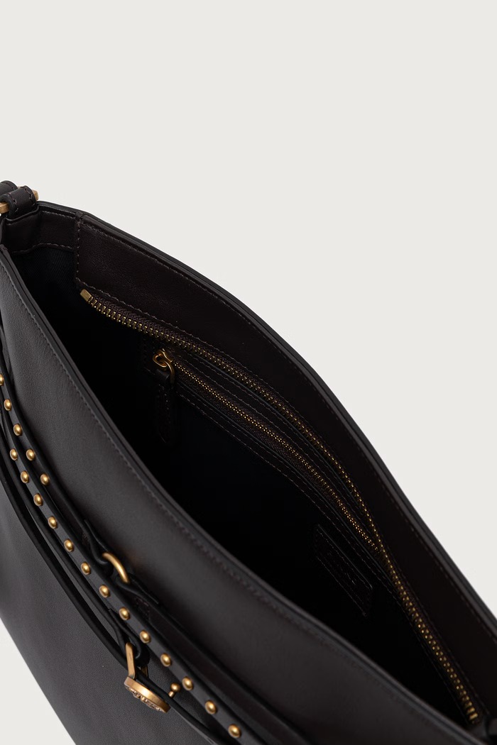 Torebka crossbody damska skórzana Pinko bordowy 105903.A0QO