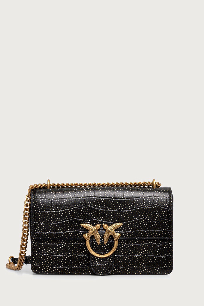 Pinko crossbody torba za žene kožna crna 104549.A3EP