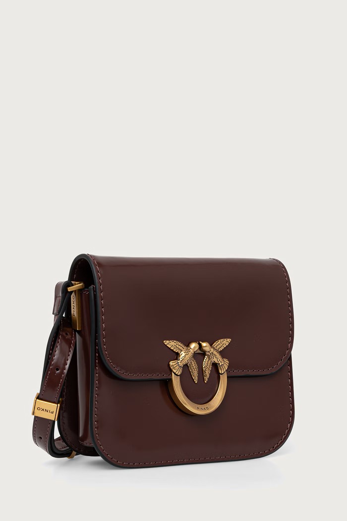 Pinko Crossbody kabelka dámska kožená 104297.A1EN hnedá AW26