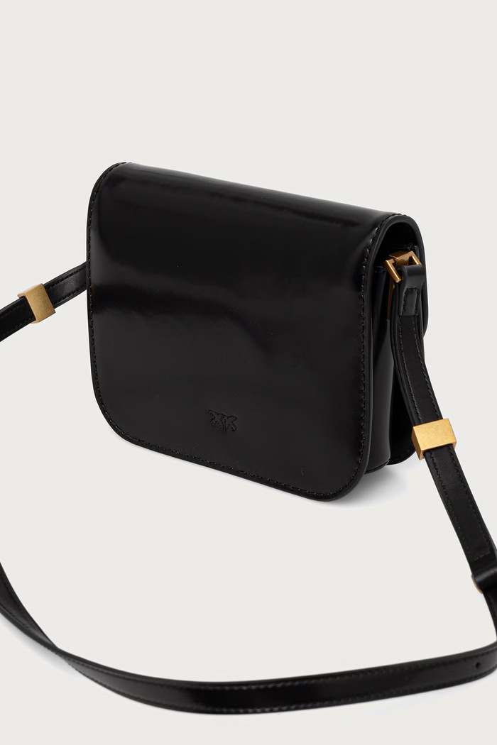Doplňky Pinko crossbody kabelka dámská kožená 104297.A1EN černá