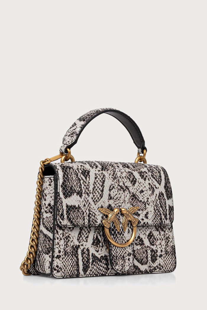 Pinko crossbody torba za žene od imitacije kože 100071.A3E5 siva AW26