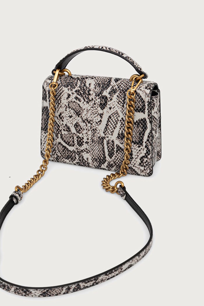 Dodaci Pinko crossbody torba za žene od imitacije kože 100071.A3E5 siva