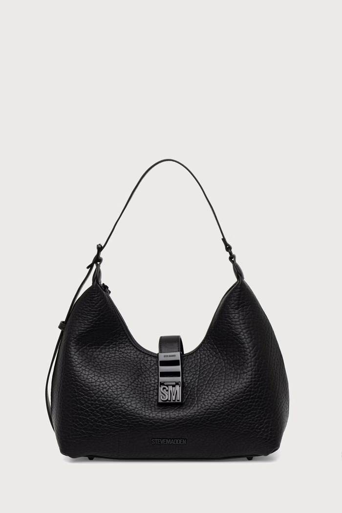 Steve Madden Kabelka hobo dámska z imitácie kože Bovie-M čierna SM13002679