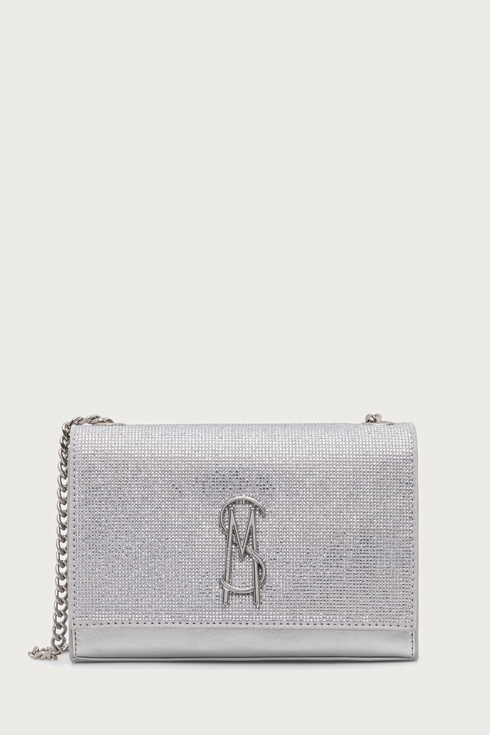 Steve Madden crossbody torbica ženska Bramonem srebrna SM13002295