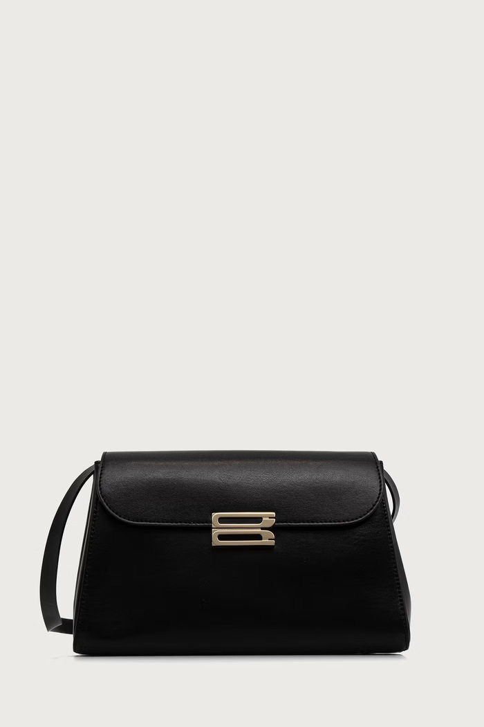 Victoria Beckham Torebka crossbody damska skórzana Dorian czarny B426AAC007830A