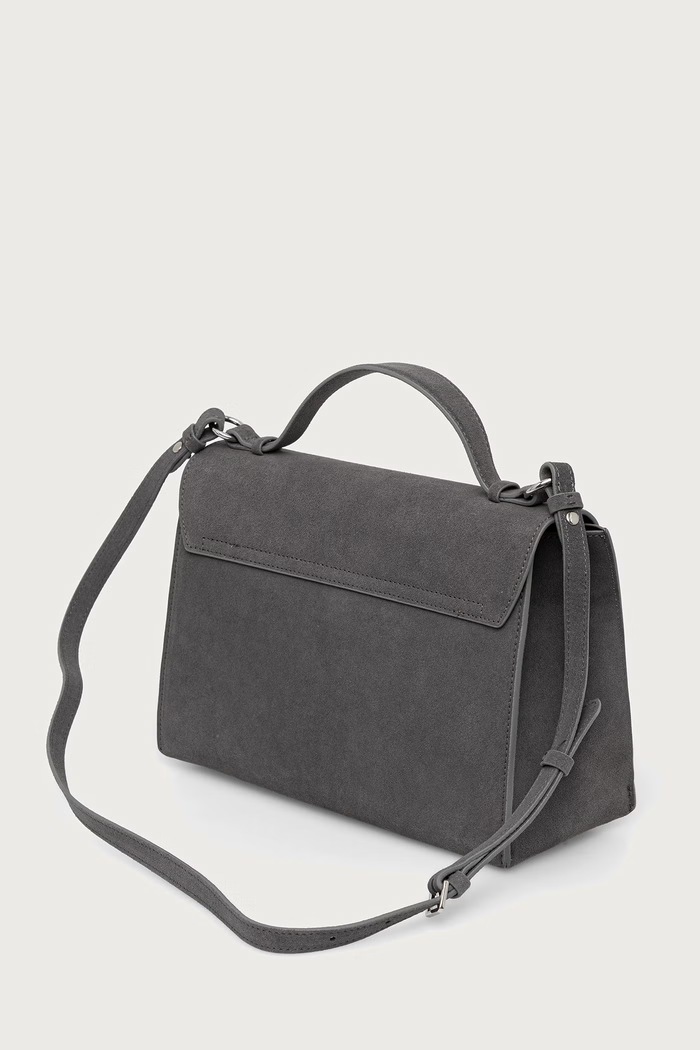 Akcesoria Patrizia Pepe torebka crossbody damska zamszowa 8B0173.L152 szary