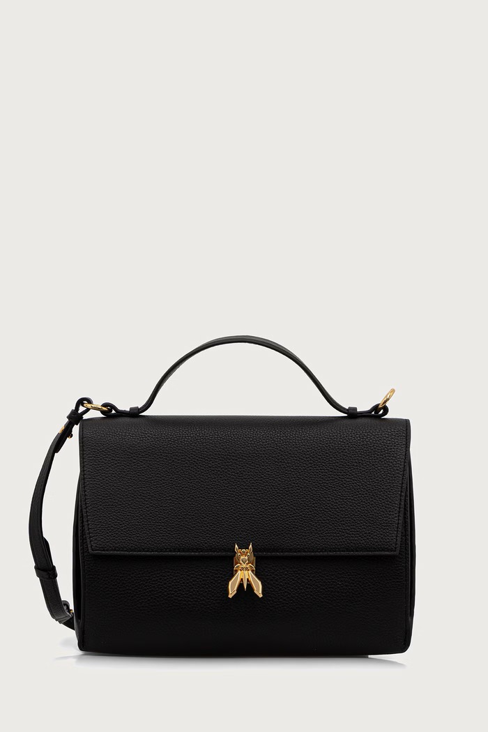Patrizia Pepe torebka crossbody damska skórzana czarny 8B0173.L133