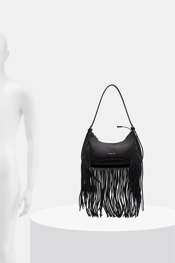 Patrizia Pepe torebka hobo damska skórzana 8B0166.L101
