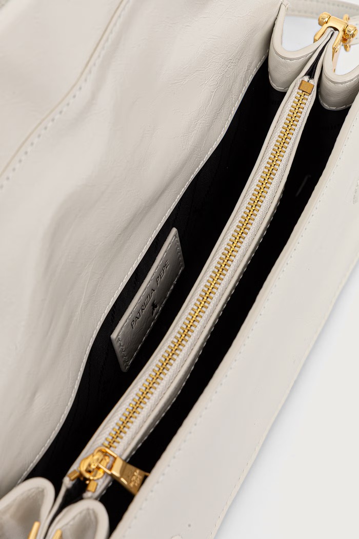 Patrizia Pepe crossbody kabelka dámska kožená 8B0131.L0008 biela
