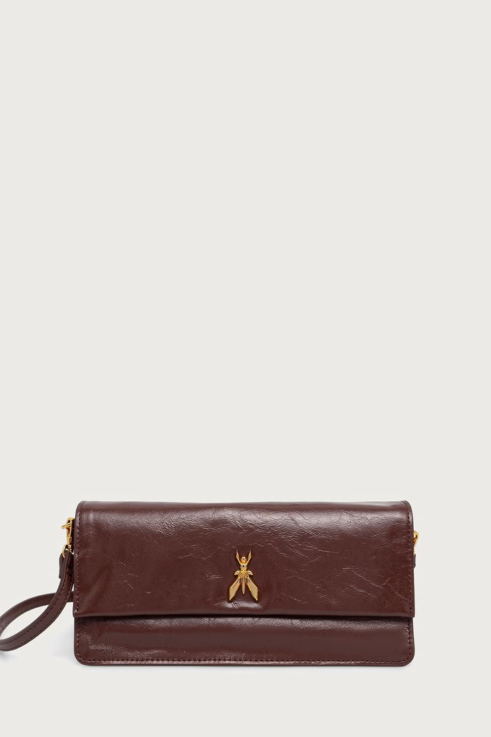 Patrizia Pepe torebka crossbody damska skórzana brązowy 8B0131.L0008