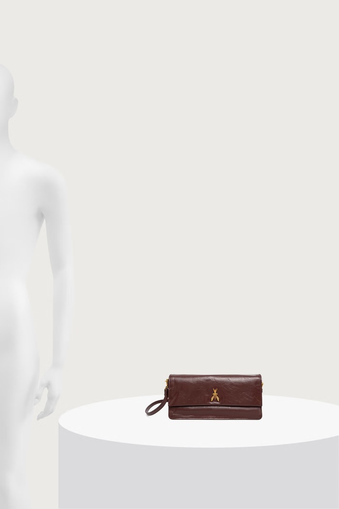 Patrizia Pepe torebka crossbody damska skórzana 8B0131.L0008 brązowy