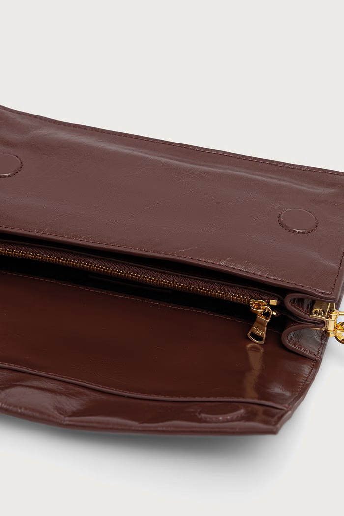 Patrizia Pepe torebka crossbody damska skórzana brązowy 8B0131.L0008