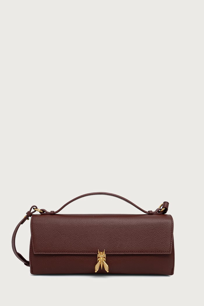 Patrizia Pepe torebka crossbody damska skórzana brązowy 8B0117.L133