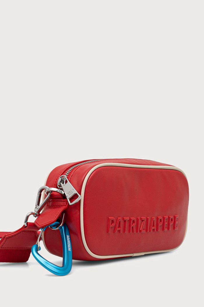 Patrizia Pepe torebka crossbody damska skórzana 8B0116.L0006 czerwony AW26
