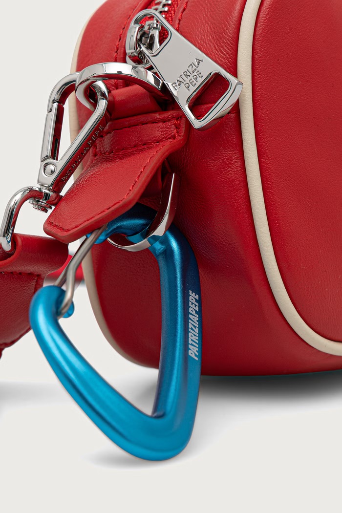 Patrizia Pepe torebka crossbody damska skórzana czerwony 8B0116.L0006