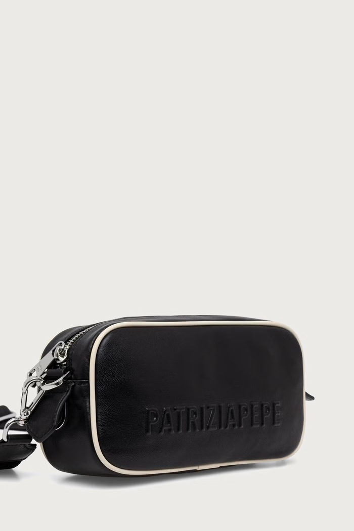 Patrizia Pepe χιαστί γυναικεία δερμάτινη 8B0116.L0006 μαύρο AW26