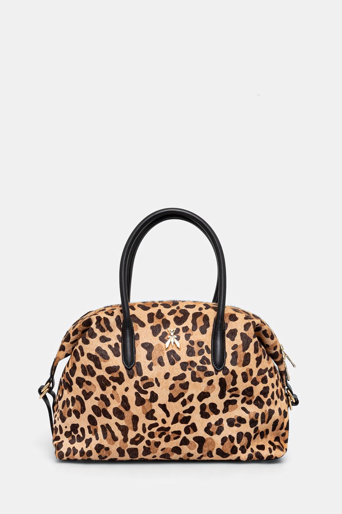Patrizia Pepe torebka shopper damska skórzana beżowy 8B0110.L056