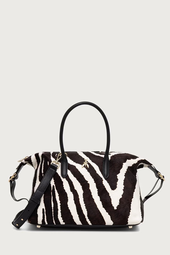 Patrizia Pepe Torebka shopper damska skórzana brązowy 8B0110.L056