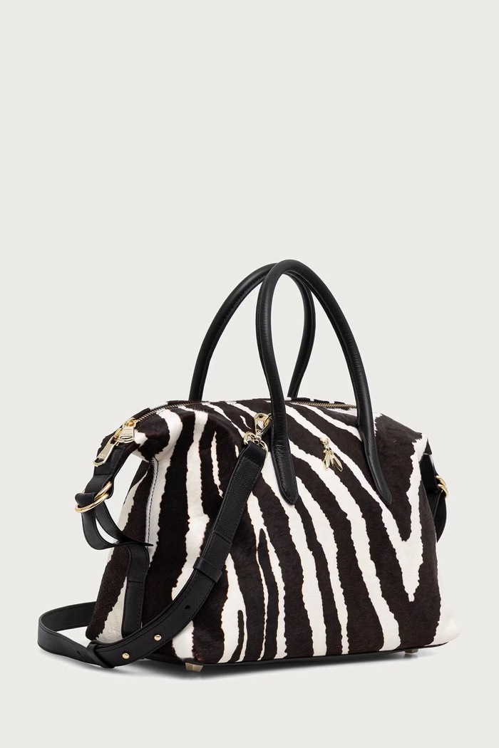 Patrizia Pepe Torebka shopper damska skórzana 8B0110.L056 brązowy AW26