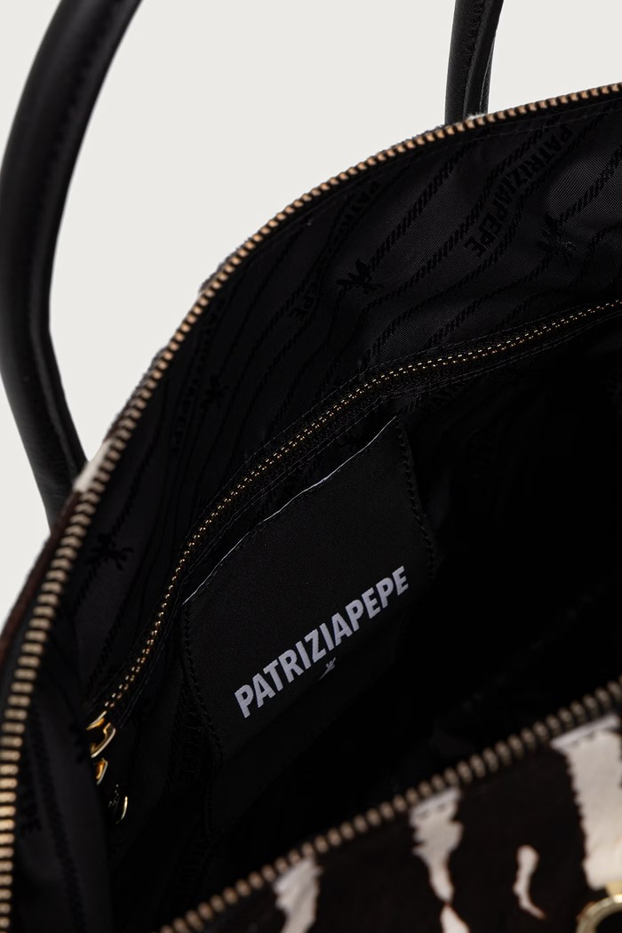 Patrizia Pepe Torebka shopper damska skórzana 8B0110.L056