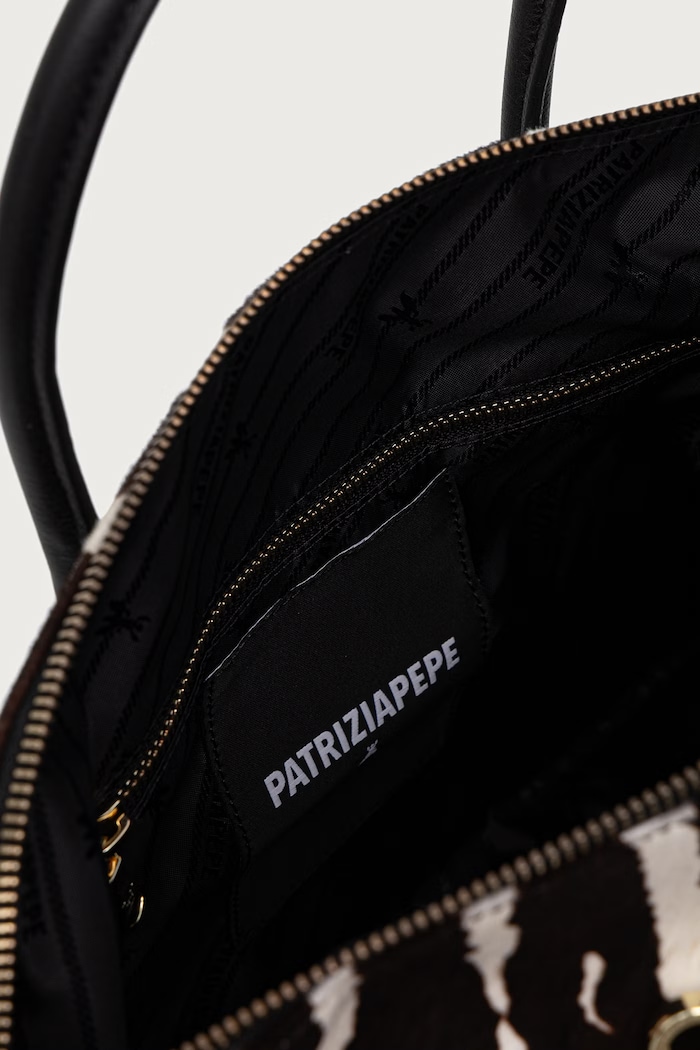 Patrizia Pepe Torebka shopper damska skórzana 8B0110.L056