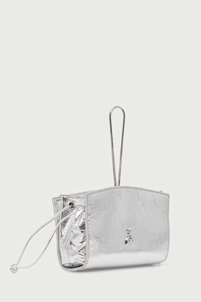 Patrizia Pepe клатч жіночий шкіряний 8B0059.L0009 срібний AW26