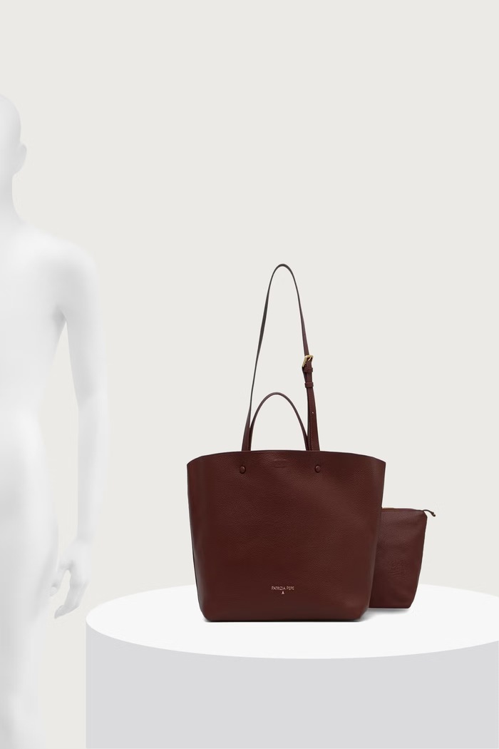 Patrizia Pepe torebka shopper damska skórzana 8B0054.L133