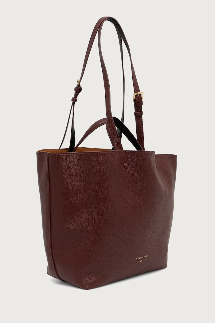Patrizia Pepe shopper női bőr barna 8B0054.L133
