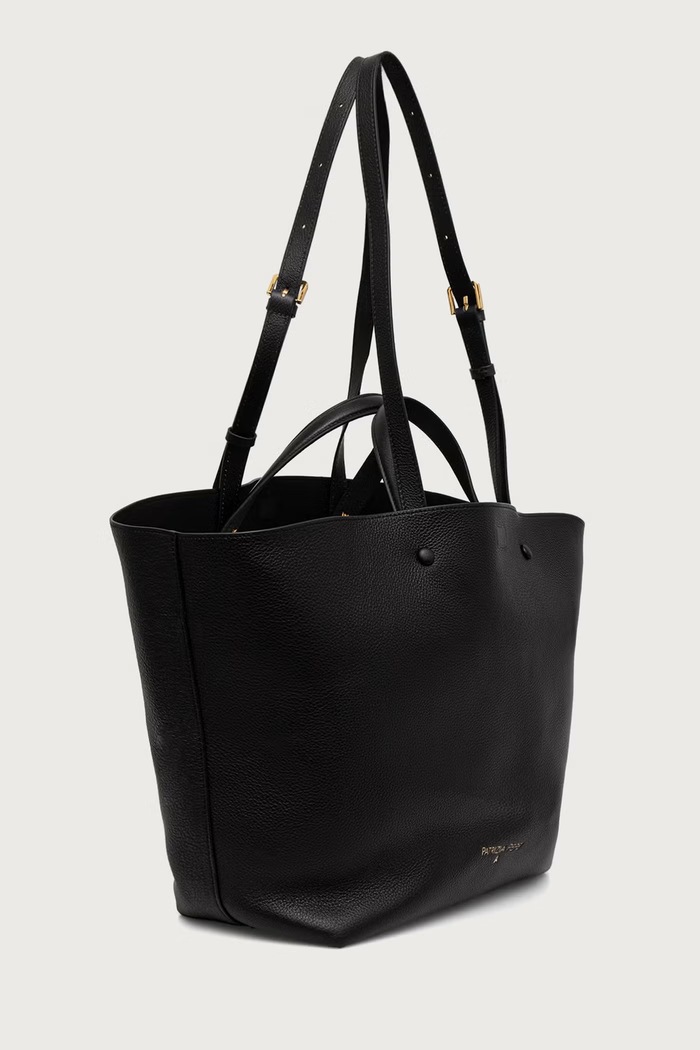 Akcesoria Patrizia Pepe torebka shopper damska skórzana 8B0054.L133 czarny