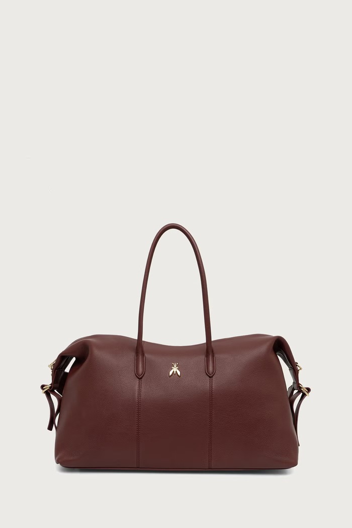 Patrizia Pepe torebka shopper damska skórzana brązowy 8B0012.L162