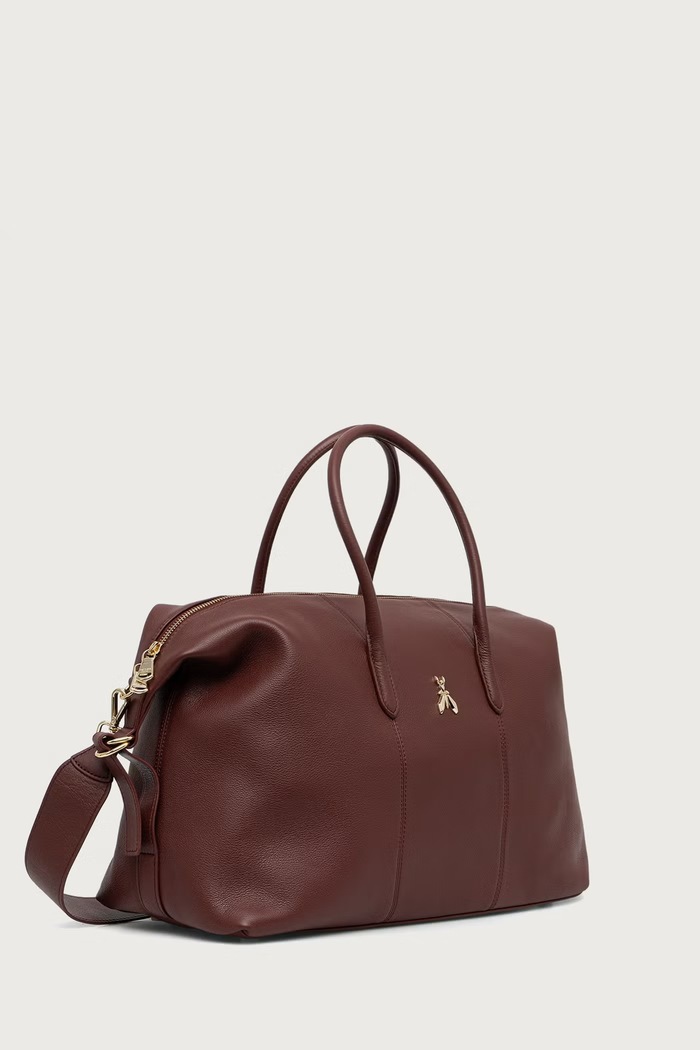 Patrizia Pepe torebka shopper damska skórzana 8B0012.L162 brązowy AW26