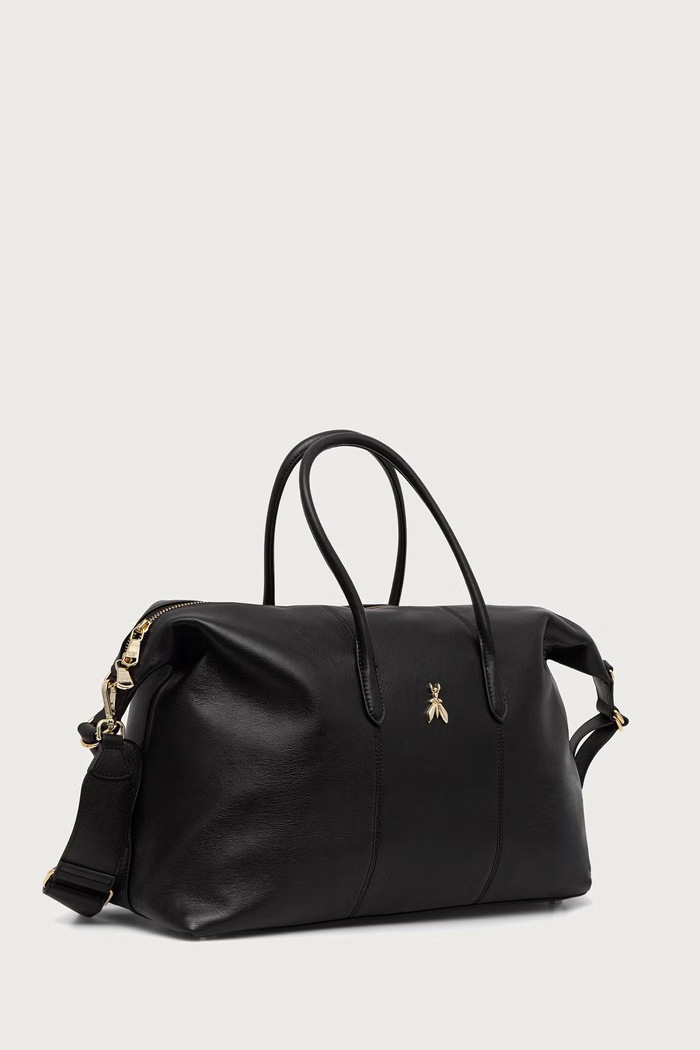 Patrizia Pepe torebka shopper damska skórzana 8B0012.L162 czarny AW26