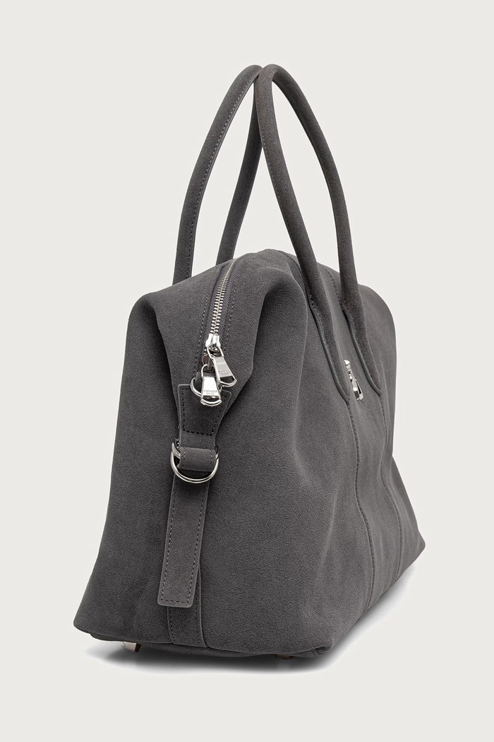Patrizia Pepe torebka shopper damska zamszowa 8B0012.L152 szary AW26