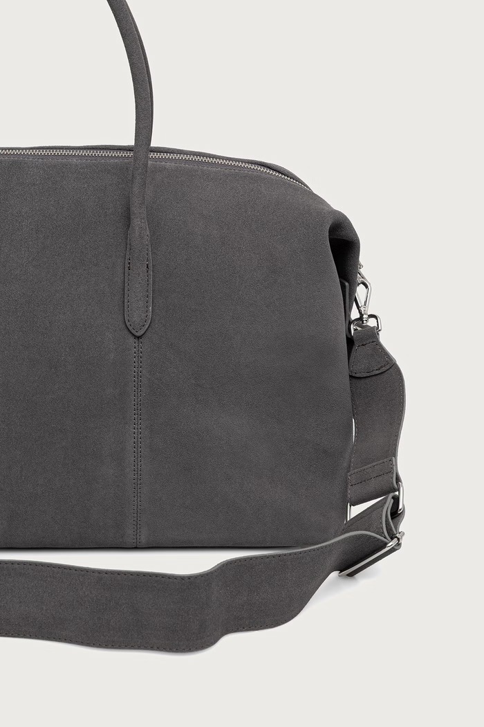 Akcesoria Patrizia Pepe torebka shopper damska zamszowa 8B0012.L152 szary