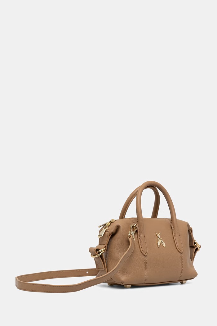 Patrizia Pepe crossbody torbica ženska usnjena 8B0010.L162 bež AW26