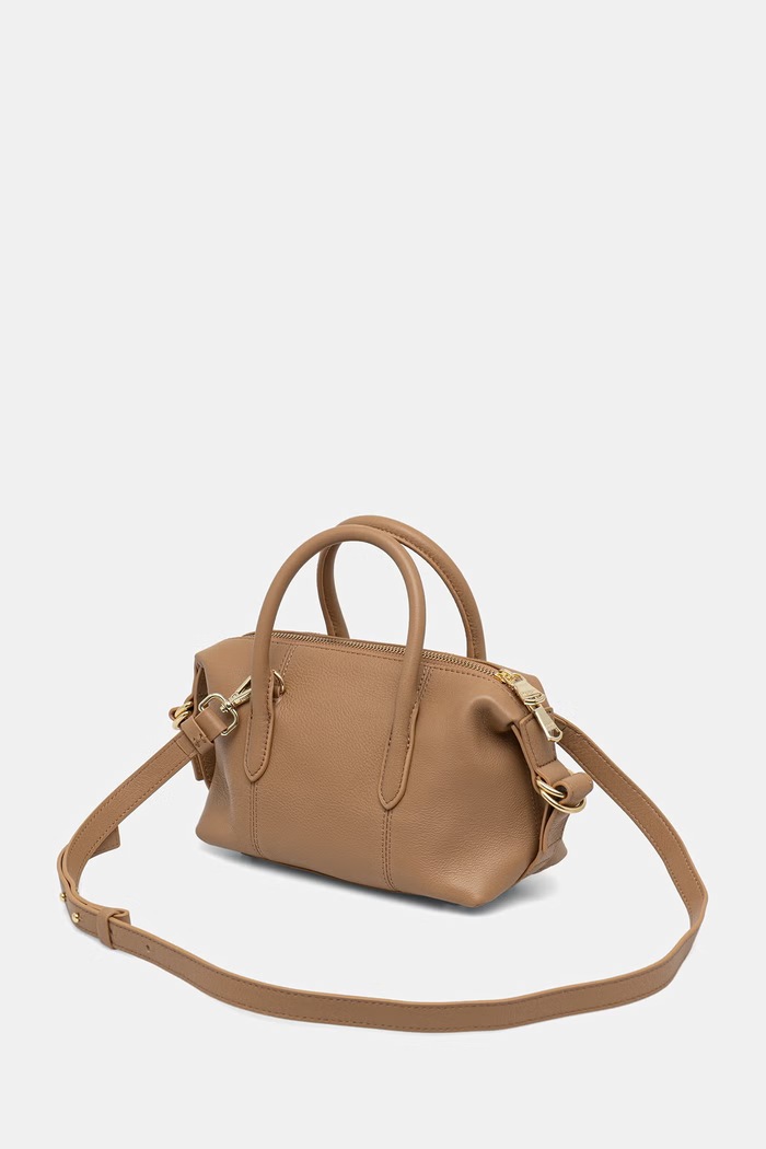 Dodatki Patrizia Pepe crossbody torbica ženska usnjena 8B0010.L162 bež