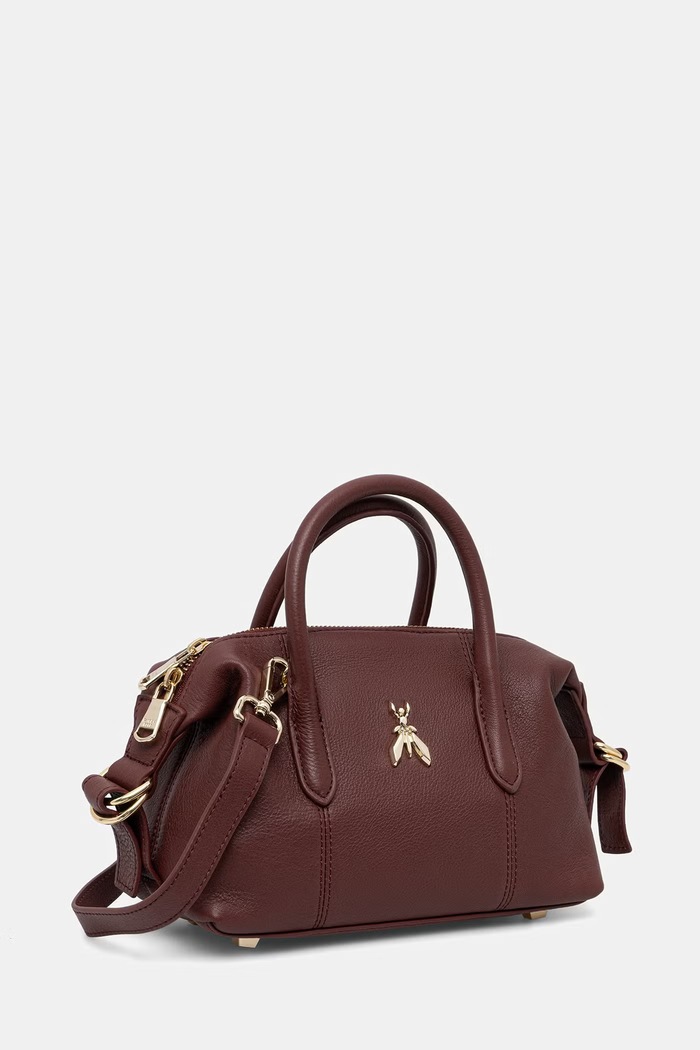 Patrizia Pepe torebka crossbody damska skórzana 8B0010.L162 bordowy AW26