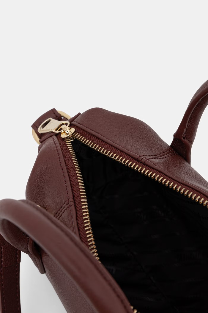 Patrizia Pepe torebka crossbody damska skórzana 8B0010.L162 bordowy