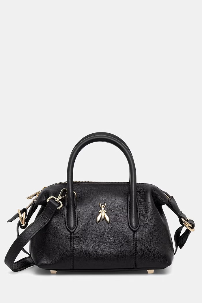 Patrizia Pepe torebka crossbody damska skórzana czarny 8B0010.L162