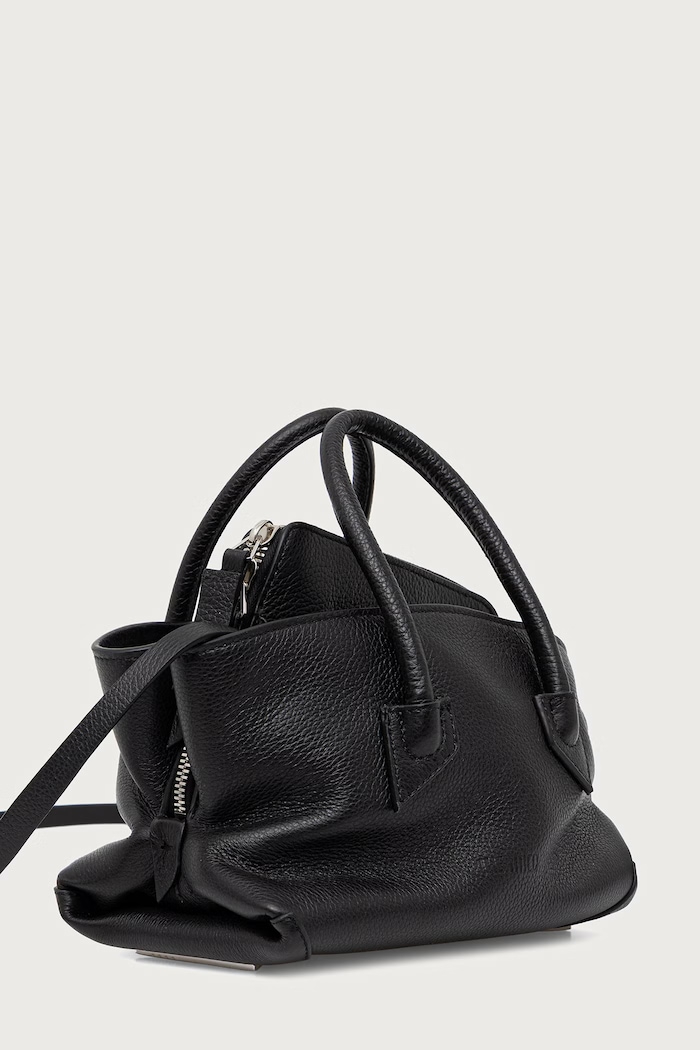 The Attico La Passeggiata Mini tote bag pentru femei din piele 260WAH00063LBT117AA negru AW26