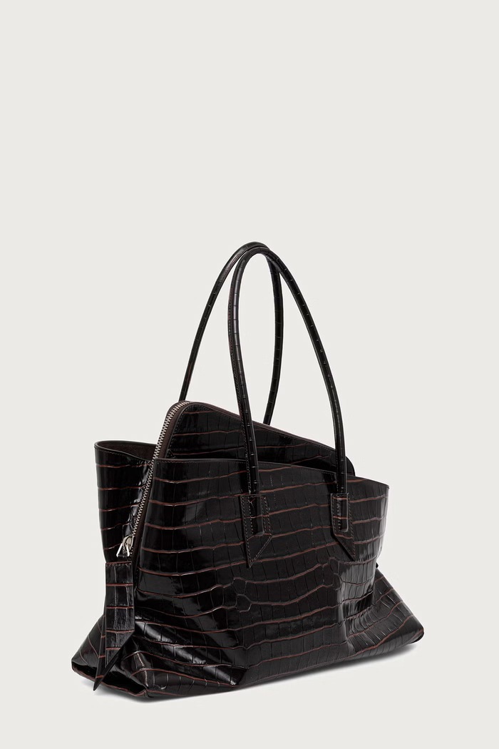 The Attico La Passeggiata Medium shopper torba za žene kožna 250WAH00054LBT021PR smeđa AW26