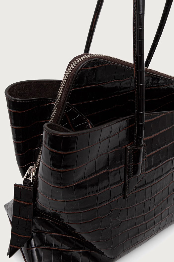 The Attico La Passeggiata Medium shopper torba za žene kožna smeđa 250WAH00054LBT021PR
